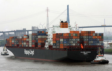 Immer weniger gefragt: Riesencontainertransporter wie die Colomb... Immer weniger gefragt: Riesencontainertransporter wie die Colomb...