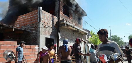 Selbstjustiz in Rosario: Das Haus eines Drogendealers und mutmaß...