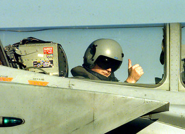 Vor der Bewährung als Kriegsheld: deutscher Tornado-Kampfpilot a...
