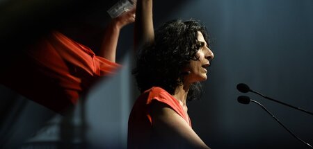 Informierte sich im Nobelhotel über das Schicksal der Sahrauis: ...