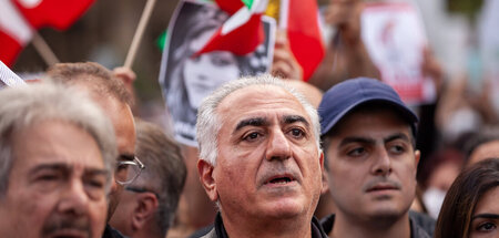 Die alte Garde meldet sich zurück: Kronprinz Reza Pahlavi (M.) g... Die alte Garde meldet sich zurück: Kronprinz Reza Pahlavi (M.) g...