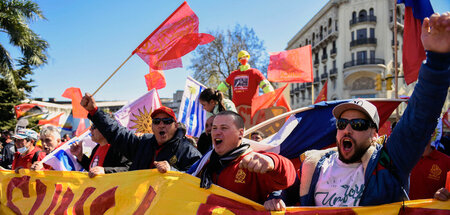 Kein unbekanntes Bild: Generalstreik in Montevideo gegen Soziala...
