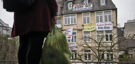Das besetzte Haus im Gallusviertel (Frankfurt am Main, 5.12.2022...
