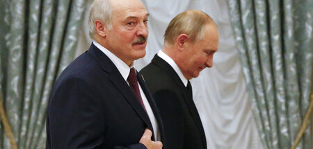 Wollen den »Unionsstaat« stärken: Lukaschenko und Putin bei eine...