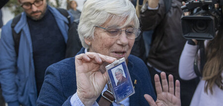 Immunität wurde ignoriert: Clara Ponsatí bei ihrer Verhaftung (B...