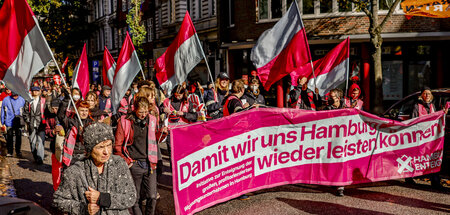 Demonstration für bezahlbaren Wohnraum in Hamburg (8.10.2022)