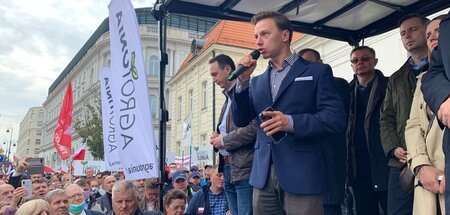 Streik der Bauern in Warschau (30.9.2022)