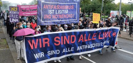Gegen Kriminalisierung von Antifaschismus: Solidaritätsdemonstra...