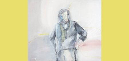 Peter Hoppe, »Tessmer I«, Tempera auf Leinwand, 1982