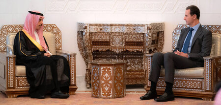 Politische Lösung angestrebt: Der saudische Außenminister Prinz ...