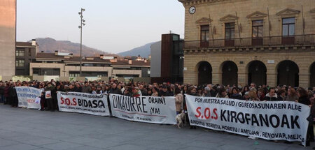 Baskenland: Proteste gegen die Privatisierung des Gesundheitssys...