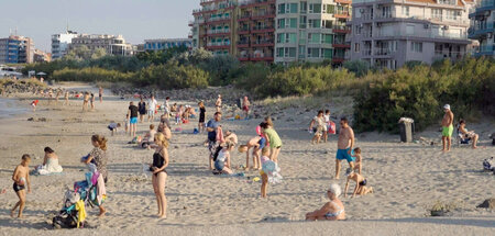 In der bulgarischen Stadt Pomorie leben Ukrainer und Russen Seit...