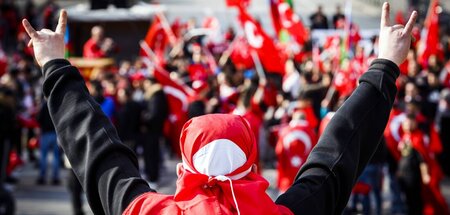 Demonstration türkischer Faschisten am Dammtorbahnhof in Hamburg... Demonstration türkischer Faschisten am Dammtorbahnhof in Hamburg...