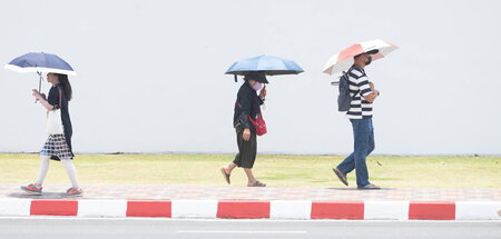 Gefühlte 50 Grad, tatsächlich nur gut 40: Bangkok am Wochenende