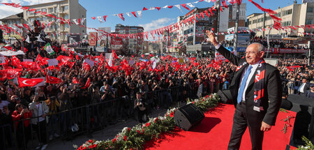 Der Sozialdemokrat Kemal Kilicdaroglu am Dienstag in Van