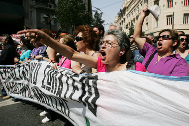 Generalstreik in Griechenland – das Kapital soll für
die Krise ...