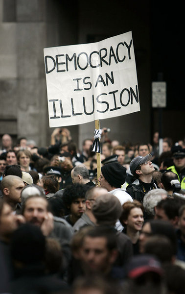 Demonstranten beim G-20-Gipfel in London: Vermutlich wird der Ka... Demonstranten beim G-20-Gipfel in London: Vermutlich wird der Ka...