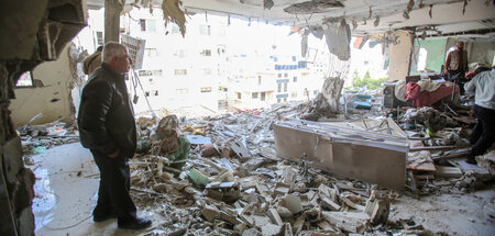 Gaza nach dem israelischen Luftangriff (9.5.2023) Gaza nach dem israelischen Luftangriff (9.5.2023)
