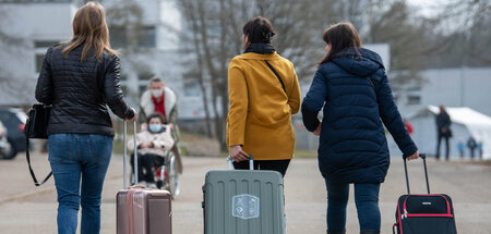 Geflüchtete Ukrainerinnen (Ellwangen, 18.3.2022)