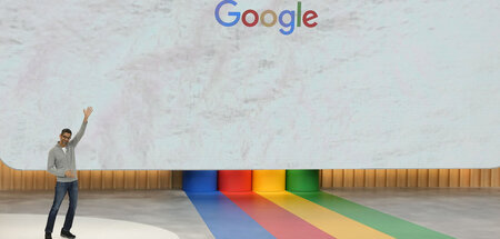 Alphabet-Chef Sundar Pichai am Mittwoch bei der Google-Entwickle...