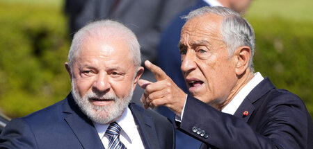 Marcelo Rebelo de Sousa, Präsident von Portugal, hier im Gespräc