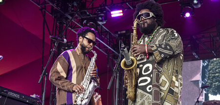 Talente, die sich gegenseitig aufheben: Terrace Martin (l.) und ... Talente, die sich gegenseitig aufheben: Terrace Martin (l.) und ...