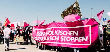 Protest gegen AfD-Bundesparteitag (Augsburg, 30.6.2018)