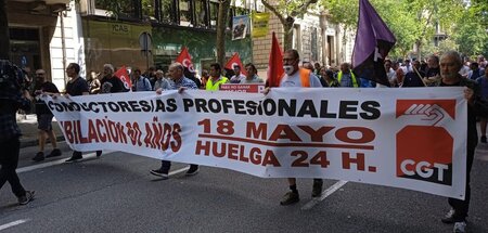 Mehrere tausend Menschen demonstrierten am Donnerstag in Madrid