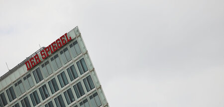 Sitz des des Spiegel-Verlags in Hamburg (24.5.2023)
