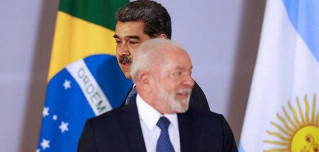 Nicolás Maduro am Montag hinter Luiz Inácio Lula da Silva Nicolás Maduro am Montag hinter Luiz Inácio Lula da Silva