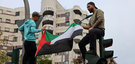 Solidarität mit Palästina: Kundgebung am 1. Mai 2023 in Berlin