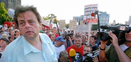 Ging voran: Andreas Ehrholdt (l.) bei der dritten Magdeburger Mo...