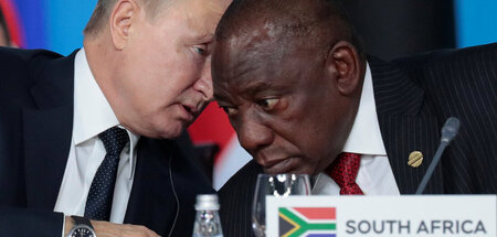 Partner bei den BRICS: Russlands Präsident Putin (l.) und sein s