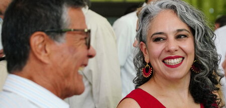 Zuversichtlich in die Verhandlungen: Die kolumbianische Senatori