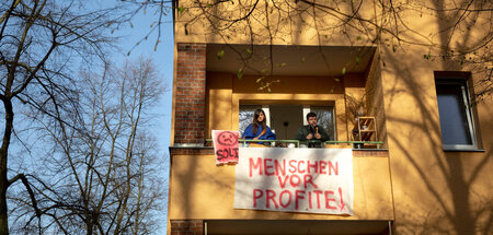 Demonstrative Botschaft auf Balkonien: Keine Rendite mit der Mie...