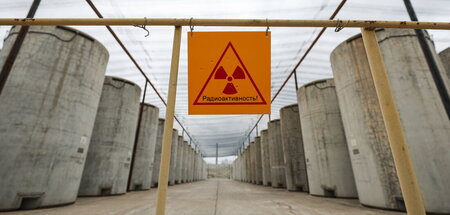 Vorsicht, Radioaktivität: Im ukrainischen Atomkraftwerk Saporisc...