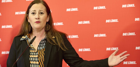 Mit sich und der Säuberung zufrieden: Linke-Kovorsitzende Janine...