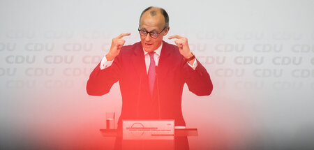 Erklärt, wo die »Mitte« ist: CDU-Parteivorsitzender Friedrich Me... Erklärt, wo die »Mitte« ist: CDU-Parteivorsitzender Friedrich Me...