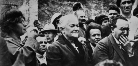 Clara Zetkin, geboren am 5. Juli 1857 im sächsischen Wiederau, g...