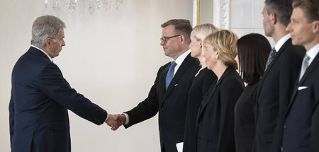 Steigbügelhalter für extreme Rechte: Präsident Niinistö (l.) und...