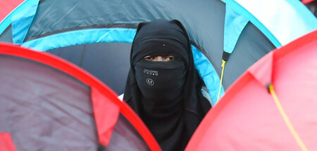 Proteste von Menschen ohne gültige Aufenthaltstitel und ohne Woh...