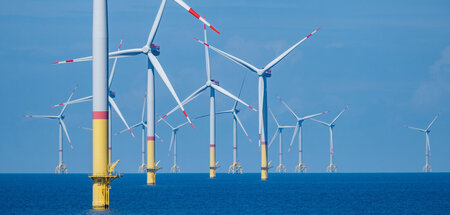 Windkraft offshore. Gemessen am prognostizierten Bedarf kommt de...