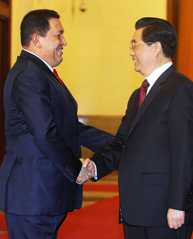 Hu (r.): »Chávez ist ein alter, großer Freund Chinas«