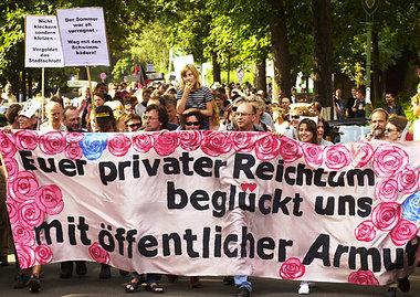 Verteidigung öffentlichen Eigentums – hier Protest gegen Verantw...