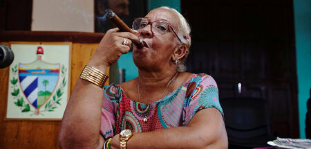 Endlich, eine Zigarre: Grisel Valdez, Vorleserin in einer Tabakf...