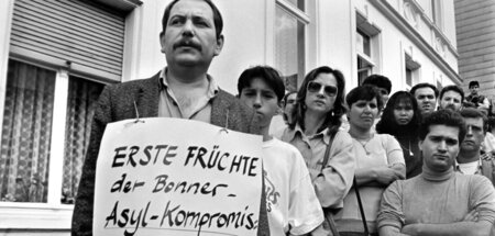 Klarsichtig: Türkische Demonstranten nach dem mörderischen Brand...