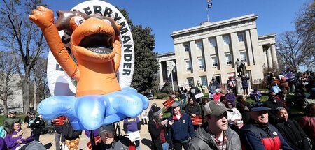 Protest gegen Gerrymandering in North Carolina (Raleigh, 14.3.20...