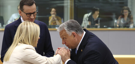 Rechte und Reaktionäre unter sich: Mateusz Morawiecki, Giogia Me...