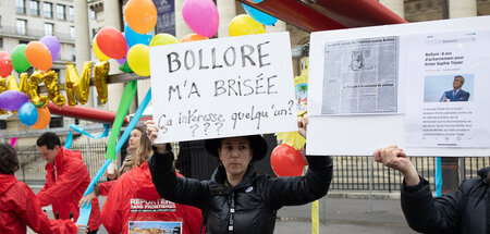 »Bolloré hat mich kaputtgemacht«: Demonstration gegen den Millia...