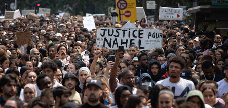 Protest in Nanterre (Paris, 29.6.2023) Protest in Nanterre (Paris, 29.6.2023)
